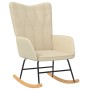 Silla mecedora de tela color crema von , Schaukelstühle - Ref: Foro24-327613, Preis: 113,34 €, Rabatt: %