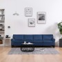 Sofá de 4 plazas de tela azul by , Sofas - Ref: Foro24-287174, Price: 465,57 €, Discount: %