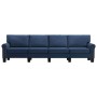 Sofá de 4 plazas de tela azul by , Sofas - Ref: Foro24-287174, Price: 465,57 €, Discount: %