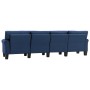Sofá de 4 plazas de tela azul by , Sofas - Ref: Foro24-287174, Price: 465,57 €, Discount: %
