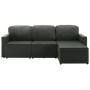 Sofá cama modular de 3 plazas cuero sintético gris de , Sofás - Ref: Foro24-288795, Precio: 522,77 €, Descuento: %