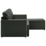 Sofá cama modular de 3 plazas cuero sintético gris de , Sofás - Ref: Foro24-288795, Precio: 522,77 €, Descuento: %