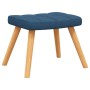 Silla de relajación con reposapiés tela azul de , Sillones - Ref: Foro24-327934, Precio: 132,34 €, Descuento: %
