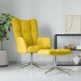 Sillón de relax con taburete terciopelo amarillo mostaza by , Armchairs - Ref: Foro24-328135, Price: 174,46 €, Discount: %