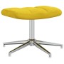 Sillón de relax con taburete terciopelo amarillo mostaza by , Armchairs - Ref: Foro24-328135, Price: 174,46 €, Discount: %