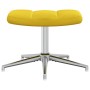 Sillón de relax con taburete terciopelo amarillo mostaza by , Armchairs - Ref: Foro24-328135, Price: 174,46 €, Discount: %