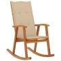 Silla mecedora con cojines madera maciza de acacia von , Gartenstühle - Ref: Foro24-3064182, Preis: 206,86 €, Rabatt: %