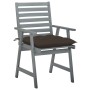 Sillas comedor de jardín 3 uds madera maciza acacia y cojines by , Garden chairs - Ref: Foro24-3064451, Price: 290,30 €, Disc...