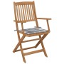 Sillas de jardín plegables 2 uds y cojines madera maciza acacia by , Garden chairs - Ref: Foro24-3064604, Price: 162,70 €, Di...