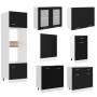 Juego de muebles de cocina 7 piezas madera de ingeniería negro von , Küchenschränke - Ref: Foro24-3067624, Preis: 589,10 €, R...