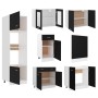 Juego de muebles de cocina 7 piezas madera de ingeniería negro von , Küchenschränke - Ref: Foro24-3067624, Preis: 589,10 €, R...