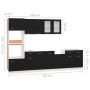 Juego de muebles de cocina 7 piezas madera de ingeniería negro von , Küchenschränke - Ref: Foro24-3067624, Preis: 589,10 €, R...