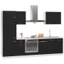 Juego de muebles de cocina 7 piezas madera de ingeniería negro von , Küchenschränke - Ref: Foro24-3067632, Preis: 479,31 €, R...