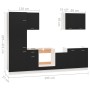 Juego de muebles de cocina 7 piezas madera de ingeniería negro von , Küchenschränke - Ref: Foro24-3067632, Preis: 479,31 €, R...