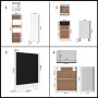 Juego de muebles de cocina 7 piezas madera de ingeniería negro von , Küchenschränke - Ref: Foro24-3067632, Preis: 479,31 €, R...