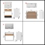 Juego de muebles de cocina 7 piezas madera de ingeniería negro von , Küchenschränke - Ref: Foro24-3067632, Preis: 479,31 €, R...