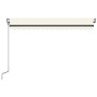 Toldo automático con LED y sensor de viento crema 400x350 cm by , Awnings - Ref: Foro24-3069192, Price: 791,79 €, Discount: %
