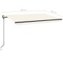 Toldo automático con LED y sensor de viento crema 400x350 cm by , Awnings - Ref: Foro24-3069192, Price: 791,79 €, Discount: %