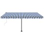 Toldo de pie automático azul y blanco 450x300 cm von , Markisen - Ref: Foro24-3069766, Preis: 574,67 €, Rabatt: %