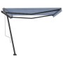 Toldo de pie automático azul y blanco 450x300 cm von , Markisen - Ref: Foro24-3069766, Preis: 574,67 €, Rabatt: %