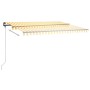 Toldo manual retráctil con LED amarillo y blanco 450x350 cm von , Markisen - Ref: Foro24-3069843, Preis: 519,63 €, Rabatt: %