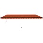 Toldo automático LED sensor de viento naranja marrón 600x350 cm by , Awnings - Ref: Foro24-3069895, Price: 1,00 €, Discount: %