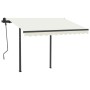 Toldo automático con LED sensor de viento color crema 3,5x2,5 m by , Awnings - Ref: Foro24-3070132, Price: 622,12 €, Discount: %