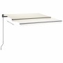 Toldo automático con LED sensor de viento color crema 3,5x2,5 m by , Awnings - Ref: Foro24-3070132, Price: 622,12 €, Discount: %