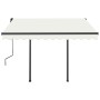 Toldo automático con LED sensor de viento color crema 3,5x2,5 m by , Awnings - Ref: Foro24-3070132, Price: 622,12 €, Discount: %