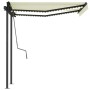 Toldo automático con LED sensor de viento color crema 3,5x2,5 m by , Awnings - Ref: Foro24-3070132, Price: 622,12 €, Discount: %