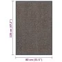 Dunkelbraune Knoten-Fußmatte 80x120 cm von vidaXL, Fußmatten - Ref: Foro24-326940, Preis: 32,38 €, Rabatt: %