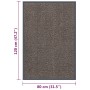 Dunkelbraune Knoten-Fußmatte 80x120 cm von vidaXL, Fußmatten - Ref: Foro24-326940, Preis: 32,38 €, Rabatt: %