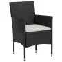 7-Piece Black Synthetic Rattan Garden Dining Set by vidaXL, Garden sets - Ref: Foro24-3070751, Price: 666,12 €, Discount: %