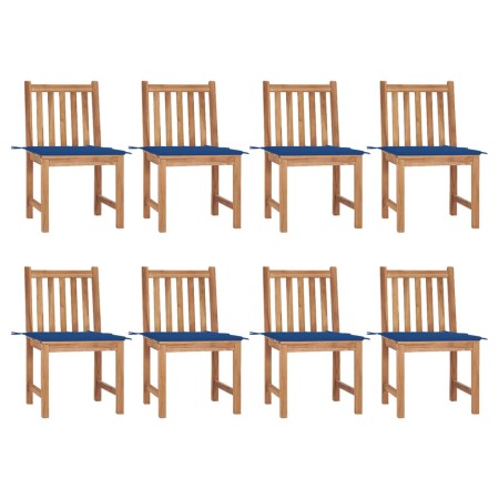 Sillas de jardín 8 unidades madera de teca con cojines von , Gartenstühle - Ref: Foro24-3073152, Preis: 991,92 €, Rabatt: %