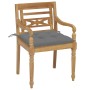 Sillas Batavia 4 unidades madera maciza de teca con cojines de , Sillas de jardín - Ref: Foro24-3073311, Precio: 500,29 €, De...