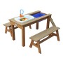 AXI Mesa de picnic arena/agua Dennis con cocina de juguete y