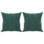 Sofá de 2 plazas con cojines terciopelo verde oscuro 120 cm von , Sofas - Ref: Foro24-3200937, Preis: 282,38 €, Rabatt: %