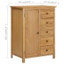 Armario de madera maciza de roble 76x52x105 cm von , Kleiderschränke - Ref: Foro24-289199, Preis: 394,22 €, Rabatt: %