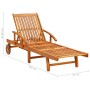 Tumbonas con cojines 2 unidades madera maciza de acacia by , Loungers - Ref: Foro24-3077340, Price: 410,92 €, Discount: %