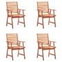 Sillas comedor de jardín y cojines 4 uds madera maciza acacia von , Gartenstühle - Ref: Foro24-3078329, Preis: 304,58 €, Raba...
