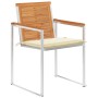 Sillas de jardín y cojines 4 unidades madera maciza de acacia by , Garden chairs - Ref: Foro24-3078472, Price: 459,82 €, Disc...