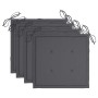 Sillas de jardín y cojines 4 unidades madera maciza de acacia de , Sillas de jardín - Ref: Foro24-3078470, Precio: 462,85 €