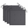 Sillas de jardín 4 unidades con cojines madera maciza teca by , Garden chairs - Ref: Foro24-3078554, Price: 548,31 €, Discoun...
