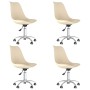 Sillas de comedor giratorias 4 unidades tela crema by , dining chairs - Ref: Foro24-3085388, Price: 256,08 €, Discount: %