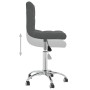 Silla de comedor giratoria tela gris oscuro by , dining chairs - Ref: Foro24-3087532, Price: 83,97 €, Discount: %