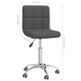 Silla de comedor giratoria tela gris oscuro by , dining chairs - Ref: Foro24-3087532, Price: 83,97 €, Discount: %