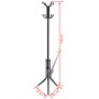 Perchero de metal negro von , Hut- und Garderobenständer - Ref: Foro24-241172, Preis: 22,74 €, Rabatt: %