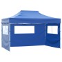 Carpa pleglable con 3 paredes 3x4,5 m azul by , Tents and gazebos - Ref: Foro24-44971, Price: 164,98 €, Discount: %
