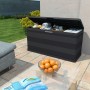 Caja de almacenamiento de jardín negra 117x45x56 cm von , Aufbewahrungsboxen für den Außenbereich - Ref: Foro24-43708, Preis:...