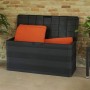 Caja de almacenamiento de jardín negra 117x45x56 cm von , Aufbewahrungsboxen für den Außenbereich - Ref: Foro24-43708, Preis:...